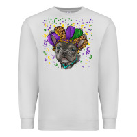 Dove Grey mardi gras french bulldog Premium Sweatshirt - RanaPortraitStore