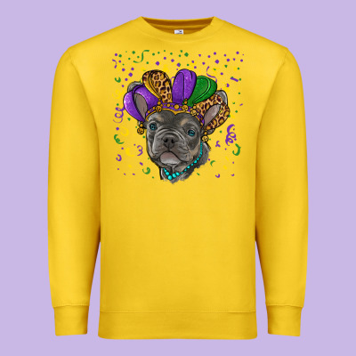 Premium Sweatshirt mardi gras french bulldog