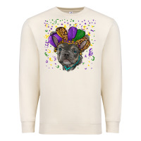 Sandshell mardi gras french bulldog Premium Sweatshirt - RanaPortraitStore