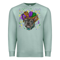 Seafoam mardi gras french bulldog Premium Sweatshirt - RanaPortraitStore