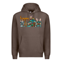 Coffee western happy easter Premium Hoodie - AdoDesignShop
