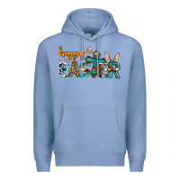 Colony Blue western happy easter Premium Hoodie - AdoDesignShop