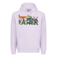 Lilac western happy easter Premium Hoodie - AdoDesignShop