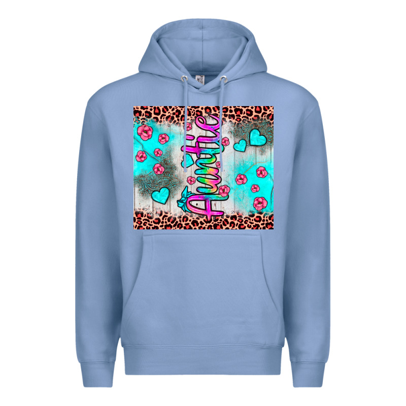 Auntie Leopard Turquoise Premium Hoodie by JahusDesignShop | Teevron