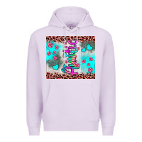 Lilac auntie leopard turquoise Premium Hoodie - JahusDesignShop
