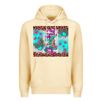 Pina Colada auntie leopard turquoise Premium Hoodie - JahusDesignShop