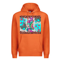Carrot auntie leopard turquoise Premium Hoodie - JahusDesignShop