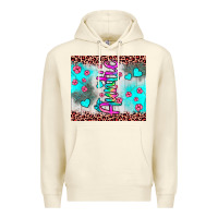 Sandshell auntie leopard turquoise Premium Hoodie - JahusDesignShop