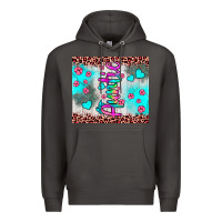 Smoke auntie leopard turquoise Premium Hoodie - JahusDesignShop