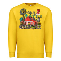 Lemon life is better in the country Premium Sweatshirt - Zillion Design Studio