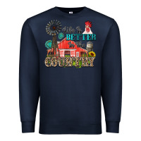 Navy life is better in the country Premium Sweatshirt - Zillion Design Studio