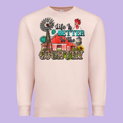Premium Sweatshirt life is better in the country