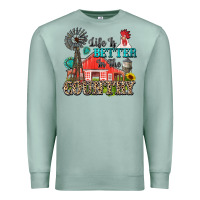 Seafoam life is better in the country Premium Sweatshirt - Zillion Design Studio