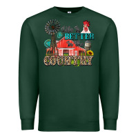 Sports Green life is better in the country Premium Sweatshirt - Zillion Design Studio