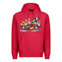 Cardinal happy easter trucks Premium Hoodie - AdoDesignShop