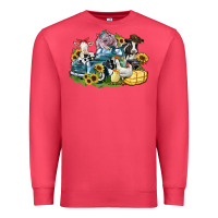Cardinal farm animals truck Premium Sweatshirt - Zillion Design Studio