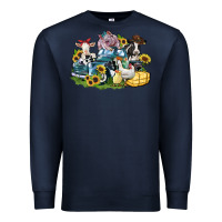 Navy farm animals truck Premium Sweatshirt - Zillion Design Studio
