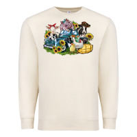 Sandshell farm animals truck Premium Sweatshirt - Zillion Design Studio