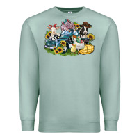 Seafoam farm animals truck Premium Sweatshirt - Zillion Design Studio