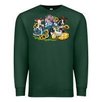 Sports Green farm animals truck Premium Sweatshirt - Zillion Design Studio