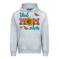 Heather Grey tired mom vibes Urban Hoodie - AdoDesignShop