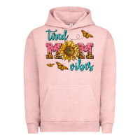 Pigment Salmon tired mom vibes Urban Hoodie - AdoDesignShop