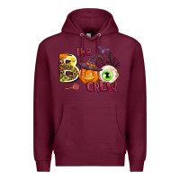 Burgundy the boo crew Premium Hoodie - AdoDesignShop