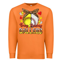 Carrot busy raising ballers with baseball and softball Premium Sweatshirt - texasbilliewilder
