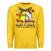 Lemon busy raising ballers with baseball and softball Premium Sweatshirt - texasbilliewilder