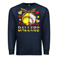 Navy busy raising ballers with baseball and softball Premium Sweatshirt - texasbilliewilder