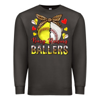 Smoke busy raising ballers with baseball and softball Premium Sweatshirt - texasbilliewilder