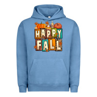 Pigment Pebble Blue happy fall Urban Hoodie - Artiststas