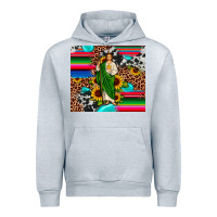 Heather Grey san judas leopard cowhide gemstone Urban Hoodie - JahusDesignShop