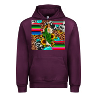 Mauve Wine san judas leopard cowhide gemstone Urban Hoodie - JahusDesignShop