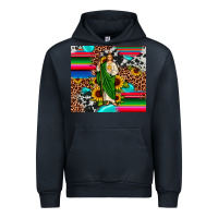 Navy san judas leopard cowhide gemstone Urban Hoodie - JahusDesignShop