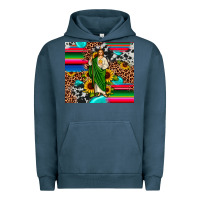 Pigment Midnight Navy san judas leopard cowhide gemstone Urban Hoodie - JahusDesignShop