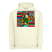 Pigment Pistachio san judas leopard cowhide gemstone Urban Hoodie - JahusDesignShop