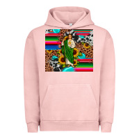 Pigment Salmon san judas leopard cowhide gemstone Urban Hoodie - JahusDesignShop