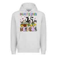 Dove Grey happy easter heifer's Premium Hoodie - AdoDesignShop