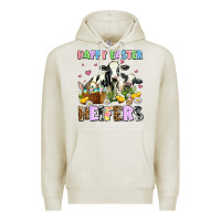 Oatmeal Heather happy easter heifer's Premium Hoodie - AdoDesignShop
