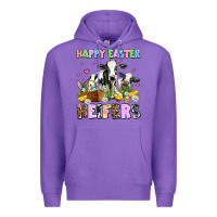 Purple happy easter heifer's Premium Hoodie - AdoDesignShop