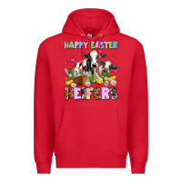 Red happy easter heifer's Premium Hoodie - AdoDesignShop