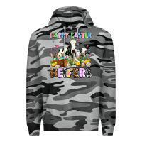 Slate Camo happy easter heifer's Premium Hoodie - AdoDesignShop