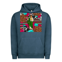 Pigment Midnight Navy san judas leopard cowhide tumbler Urban Hoodie - JahusDesignShop
