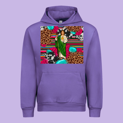 San Judas Leopard Cowhide Tumbler Urban Hoodie Designed By Jahusdesignshop