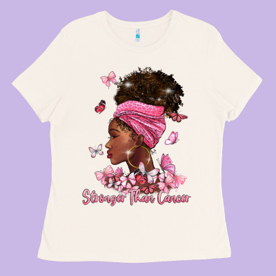 Stronger Than Cancer Ladies Tee Designed By Barkaloodesign