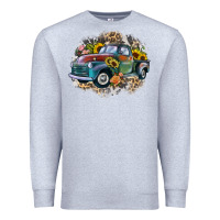 Heather Grey vintage truck western Premium Sweatshirt - Zillion Design Studio