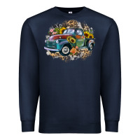 Navy vintage truck western Premium Sweatshirt - Zillion Design Studio