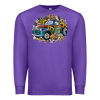 Purple vintage truck western Premium Sweatshirt - Zillion Design Studio