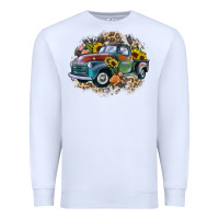 White vintage truck western Premium Sweatshirt - Zillion Design Studio